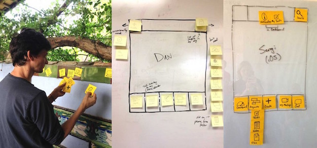 Redbooth employees took part in a design exercise