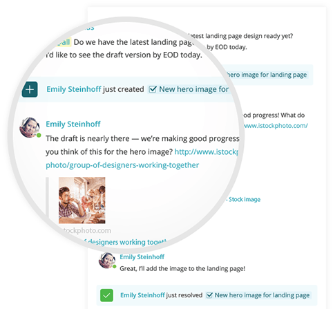 Histoire de l'équipe  - Puissant logiciel de gestion de tâches - Redbooth