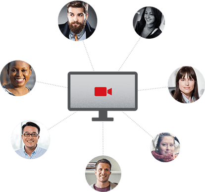 Video-Chat für Gruppen  - HD-Videokonferenzen und Online-Meetings