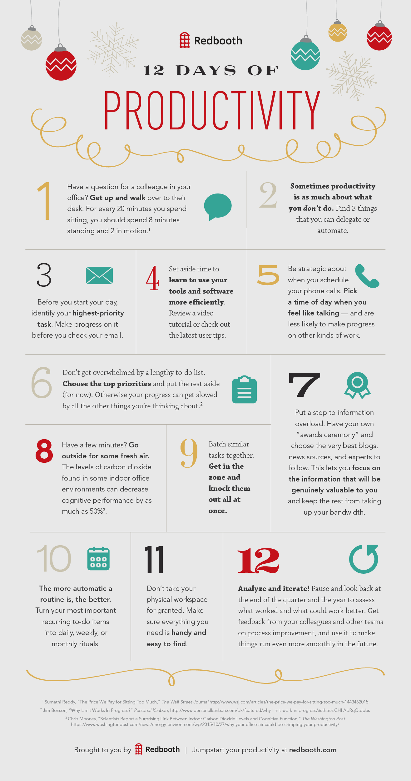 12 Days of Productivity (infographic)