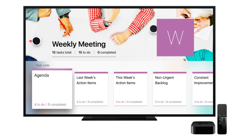 Redbooth for Apple TV