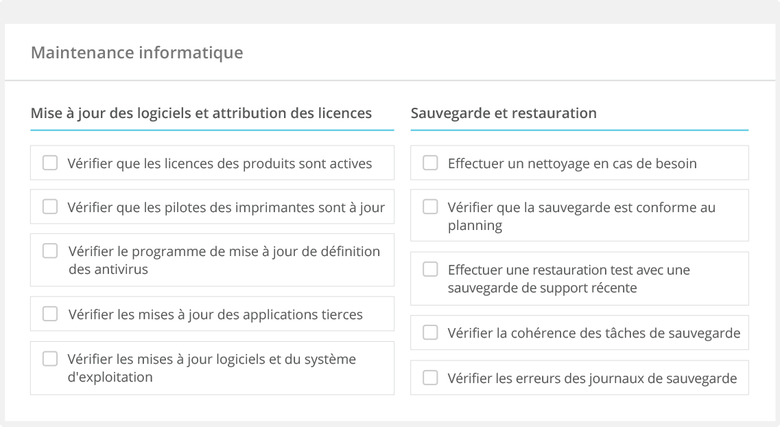  - Gestion de processus efficace pour le service informatique