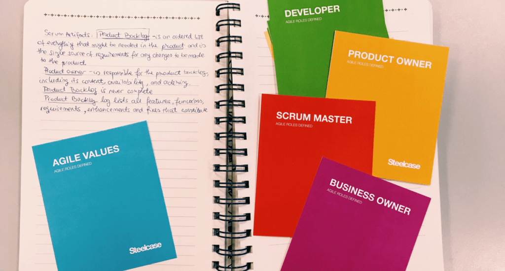 scrum cards for explaining agile project management