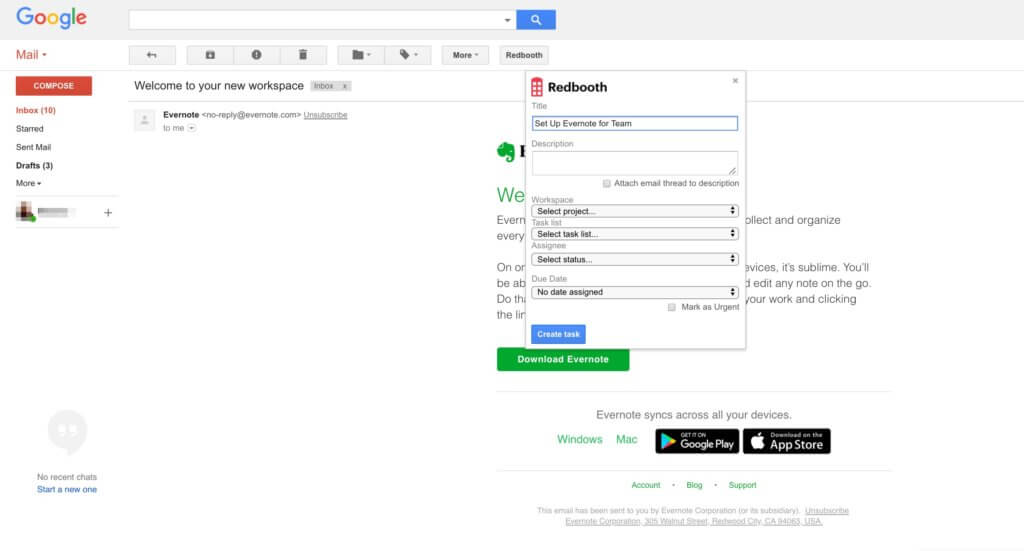 Image of Redbooth Gmail-Plugin