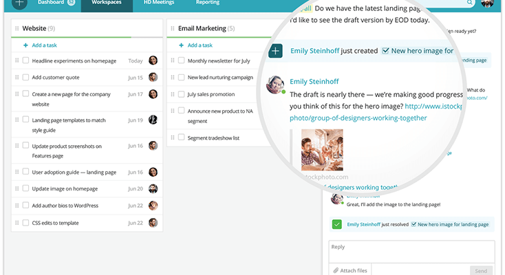 Kleine Unternehmen verwalten Projekte einfacher